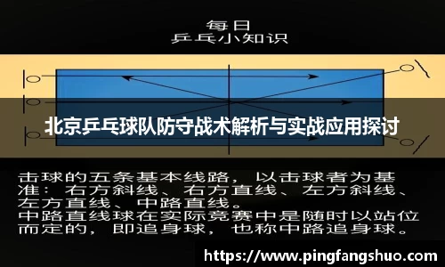 北京乒乓球队防守战术解析与实战应用探讨